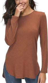 img 3 attached to Stay Cozy And Chic With Herou Women'S Loose Tunic Sweater Tops This Fall