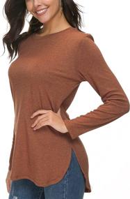 img 2 attached to Stay Cozy And Chic With Herou Women'S Loose Tunic Sweater Tops This Fall