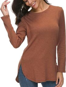 img 4 attached to Stay Cozy And Chic With Herou Women'S Loose Tunic Sweater Tops This Fall