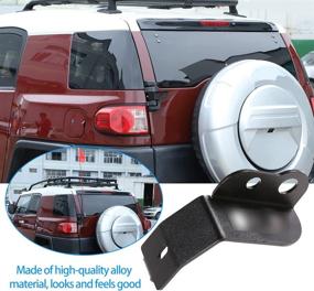 img 3 attached to 🚗 Toyota FJ Cruiser 2007-2021 Car Tailgate Antenna Flagpole Bracket with Metal Base: Enhance Your Antenna Performance!