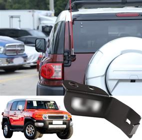 img 4 attached to 🚗 Toyota FJ Cruiser 2007-2021 Car Tailgate Antenna Flagpole Bracket with Metal Base: Enhance Your Antenna Performance!