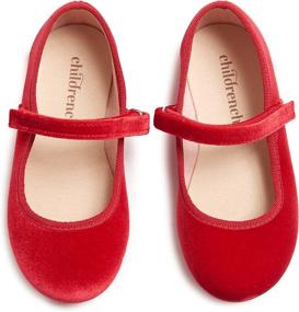 img 4 attached to Childrenchic Mary Jane Flats Straps Girls' Shoes ~ Flats