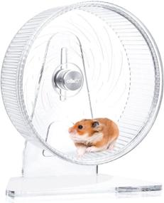 img 4 attached to 🐹 Discover the OIIBO Super Silent Hamster Running Wheel: Large, Wide, and Quiet Exercise Wheel for Hamsters, Gerbils, Rats, Mice, Hedgehogs