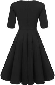 img 2 attached to ELESOL Womens Sleeve Pleated Cocktail Dresses – Stylish Women's Clothing