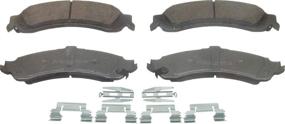 img 4 attached to 🔥 Wagner ThermoQuiet QC975 Ceramic Disc Brake Pad Set: Superior Performance and Reliable Durability