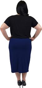 img 2 attached to Women's Stretch Comfort Skirt - Comfortable Women's Clothing - Skirts