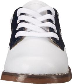 img 3 attached to FOOTMATES Lace Up Custom Fit Non Marking Outsoles Girls' Shoes : Athletic