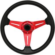 🏎️ yehicy 13.8 inch auto racing steering wheel quick release 6 bolt flat drifting | universal car sport steering wheel | pu leather & aluminum spokes | with horn button logo