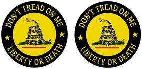 img 2 attached to 🐍 2-inch Gadsden Flag Liberty or Death Decal - Don't Tread On Me Sticker for Car Bumper, Window, Laptop