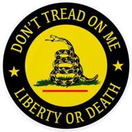 🐍 2-inch gadsden flag liberty or death decal - don't tread on me sticker for car bumper, window, laptop логотип