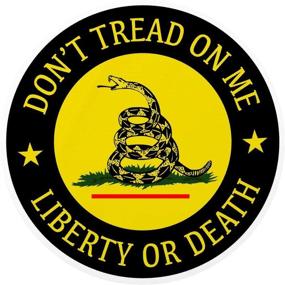 img 3 attached to 🐍 2-inch Gadsden Flag Liberty or Death Decal - Don't Tread On Me Sticker for Car Bumper, Window, Laptop