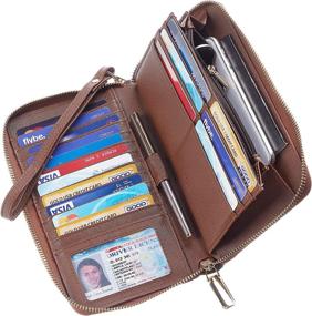 img 3 attached to SimpacX Chelmon Genuine Passport Blocking Women's Handbags & Wallets at Wallets
