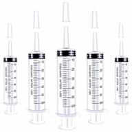 5-pack bstean 60ml syringes (no needle) - ideal for industrial, scientific, measuring, watering, pet feeding, liquid dispensing and refilling - individually wrapped for hygiene logo