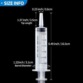 img 3 attached to 5-Pack BSTEAN 60Ml Syringes (No Needle) - Ideal For Industrial, Scientific, Measuring, Watering, Pet Feeding, Liquid Dispensing And Refilling - Individually Wrapped For Hygiene