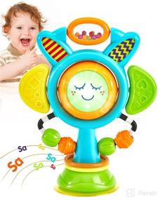 img 4 attached to 6-12 Months Baby Toy - Interactive Sound and Light High Chair Toy with Suction Cups - Sensory Montessori Toy for Toddlers - 12-18 Months Infant Toy