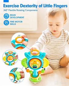 img 1 attached to 6-12 Months Baby Toy - Interactive Sound and Light High Chair Toy with Suction Cups - Sensory Montessori Toy for Toddlers - 12-18 Months Infant Toy
