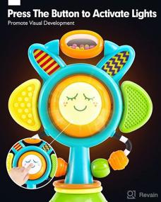 img 2 attached to 6-12 Months Baby Toy - Interactive Sound and Light High Chair Toy with Suction Cups - Sensory Montessori Toy for Toddlers - 12-18 Months Infant Toy