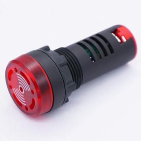 img 3 attached to TWTADE Красный светодиодный индикатор вспышки с зуммером - высококачественная панельная лампа для переменного / постоянного тока 24 В (3 года гарантии)