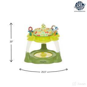 img 1 attached to Dream On Me Extravaganza 3-in-1 🌿 Activity Center Bouncer Play Table - Green