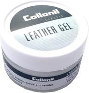 🛡️ collonil leather gel - 2.02 fl oz - leather care for smooth and suede leather - repels dirt & water - conditioning and care for furniture, shoes, bags & more logo