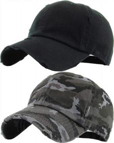 img 1 attached to Funky Junque'S Cool Polo Style Low Profile Dad Hat: Adjustable, Unstructured Baseball Cap