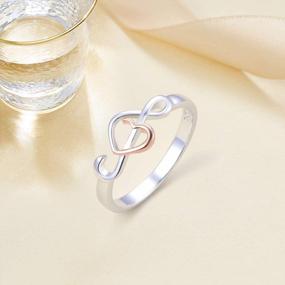 img 3 attached to 925 Sterling Silver Musical Heart Music Note Treble Clef Ring For Women & Girls
