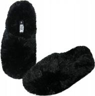 cozy up this winter with onmygogo fuzzy indoor slippers for women logo