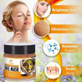 img 3 attached to Revitalize Your Skin With Natrulo'S Turmeric Face Mask - All-Natural Acne Treatment And Detox Clay Mask For Brighter Skin