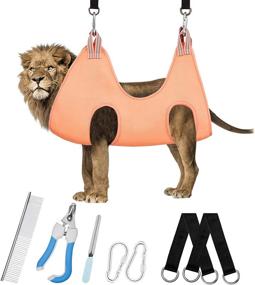 img 4 attached to Grooming Hammock Withstand XX Large CWMRDC Orange XXXL 004