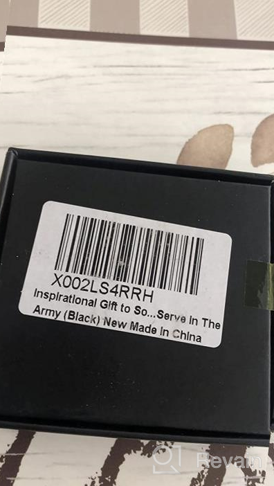 img 1 attached to 🌟 Inspirational Gift: Mom's Keychain to Son - Perfect Birthday, Valentine's or Christmas Gift for Step Son, Adult, Teen Boy! Mother's Love for Her Son Serves in the Army (Black) review by Brian Weese