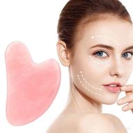 🌸 pink scraping face massage tool: achieve soothing and clear skin! logo