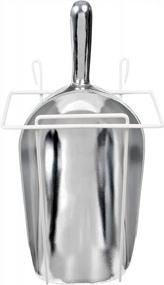 img 4 attached to 58 Oz Aluminum Ice Scoop With Holder - CUSINIUM Brand