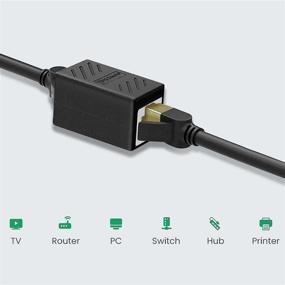 img 2 attached to Enhance Your Network Connection With Dingsun RJ45 Coupler - Compatible With Cat5, Cat5E, Cat6, And Cat7 Ethernet Cables (Black 10 Pcs)