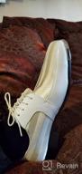 img 1 attached to Stylish Silver Stripes Wedding Groomsmen Oxfords: Elevate Your Big Day Look! review by Blake Larson