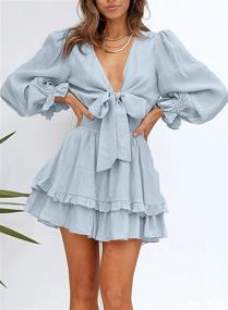 img 1 attached to 👗 Stylish AlvaQ Womens Spring Sleeve Sundress - Perfect Women's Clothing Choice for Dresses