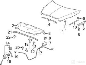 img 3 attached to Совместимый VOLKSWAGEN Convertible Hatchback NINGHE 3B 017667