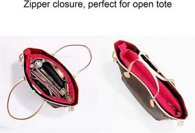 img 1 attached to VANCORE Organizer Pockets Zippered Neverfull Women's Accessories ~ Handbag Accessories