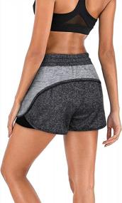 img 3 attached to MOQIVGI Women'S Athletic Workout Fitness Shorts With Built-In Liner For Yoga, Running And Activewear - Pockets Included