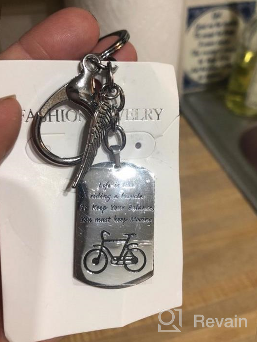 img 1 attached to Gzrlyf Bike Keychain: A Perfect Cyclist Gift with a Cycling Inspired Message! review by Michael Floyd