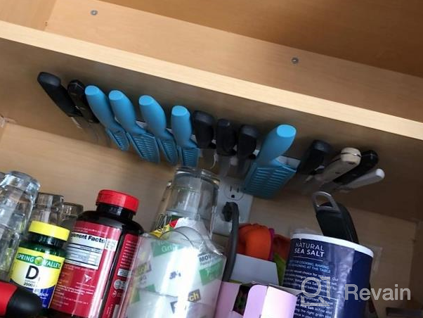 img 1 attached to 16Inch Stainless Steel Magnetic Knife Holder - Strong Powerful Storage Display Organizer For Wall Mounted Kitchen Bar review by Dylan Hohd