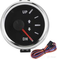 🚤 52mm/2in boat trim gauge: accurate up-dn tilt indicator with red backlight - 0-190ohm signal (black) logo