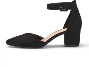 img 3 attached to 👠 Women's Heeled Buckle Pointed Sandals: Stylish Shoes and Pumps for Women