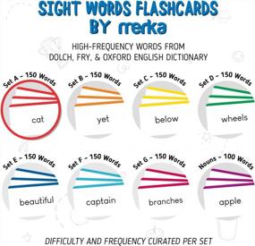 img 2 attached to Boost Your Child'S Reading Skills With Merka Sight Words Flashcards- Set A: 150 Words For Pre-K To 3Rd Graders
