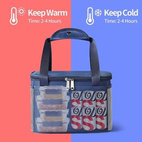img 2 attached to Stay Cool And Organized Anywhere With Our Leakproof Reusable Cooler Lunch Bag