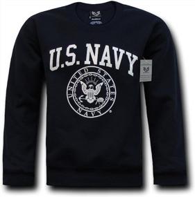 img 1 attached to 👕 High-Quality Rapiddominance Navy Crewneck Sweatshirt in Medium Size - A Comfortable and Stylish Choice