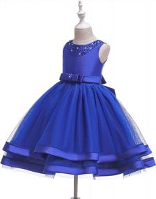 img 1 attached to Stunning Ruffled Flower Girl Dress With Sequin Embroidery - Perfect For Weddings And Parties