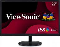 va2759-smh viewsonic frameless monitor, 1920x1080p, 60hz, anti glare, ips, lcd, hd logo