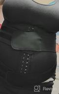 img 1 attached to KIWI RATA Neoprene Sauna Waist Trainer Corset: Achieve Fitness & Back Support with Sweat Belt Compression Cincher for Women review by Jose Perry