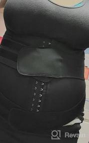 img 8 attached to KIWI RATA Neoprene Sauna Waist Trainer Corset: Achieve Fitness & Back Support with Sweat Belt Compression Cincher for Women