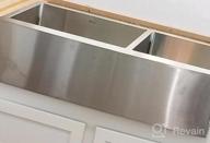 img 1 attached to 36 Double Bowl Farmhouse Sink - Sarlai 36 Inch Farm Kitchen Sink Double Bowl 60/40 Stainless Steel 16 Gauge Farm Kitchen Sink review by Micheal Wright